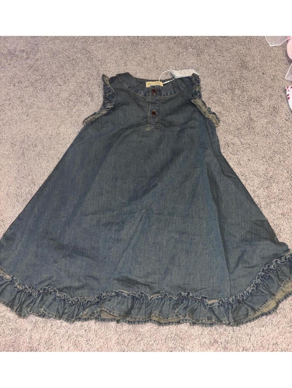 NWT Rylee Faith Designs Boutique Chambray Dress (B4)
